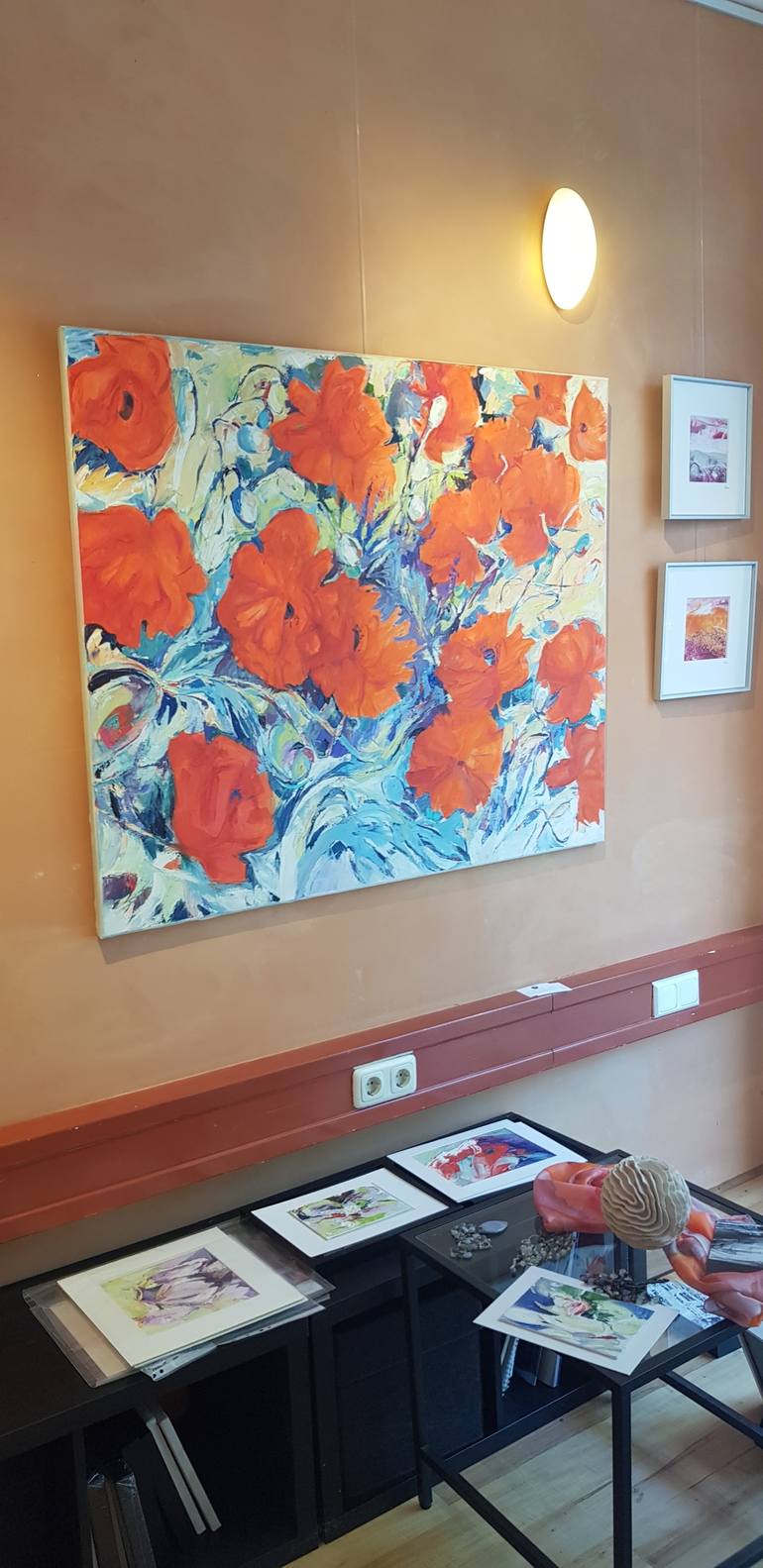 Original Impressionism Floral Painting by Elena Starostina