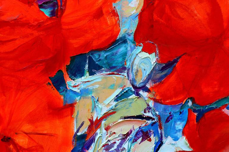 Original Impressionism Floral Painting by Elena Starostina