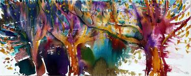 Original Abstract Expressionism Nature Paintings by Elena Starostina