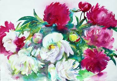 Original Impressionism Floral Paintings by Elena Starostina