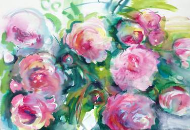 Original Impressionism Floral Paintings by Elena Starostina