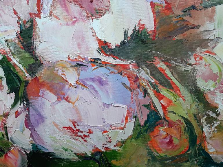 Original Impressionism Floral Painting by Elena Starostina