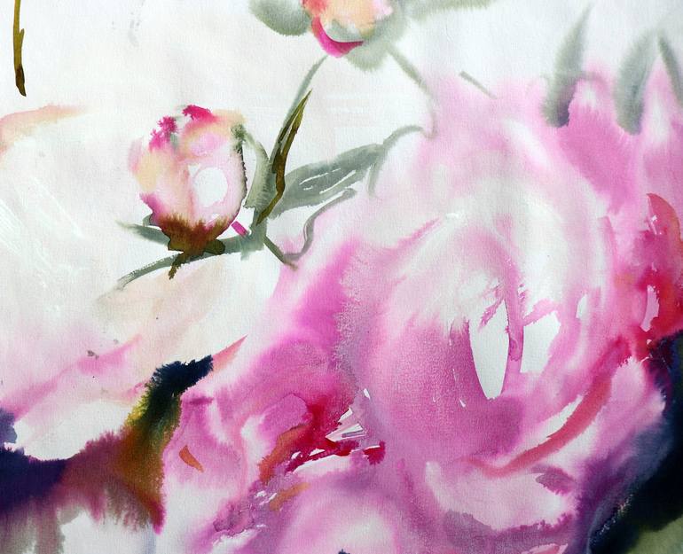 Original Floral Painting by Elena Starostina
