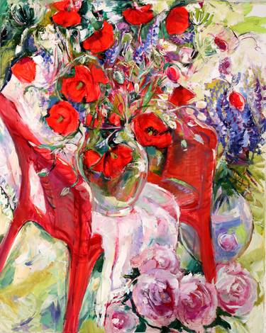 Original Impressionism Floral Paintings by Elena Starostina