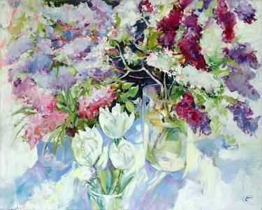 Original Impressionism Floral Paintings by Elena Starostina