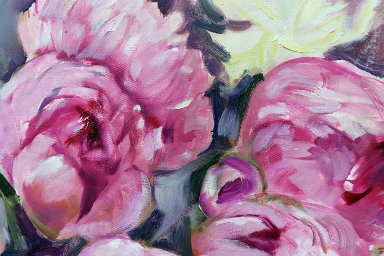 Original Impressionism Floral Painting by Elena Starostina