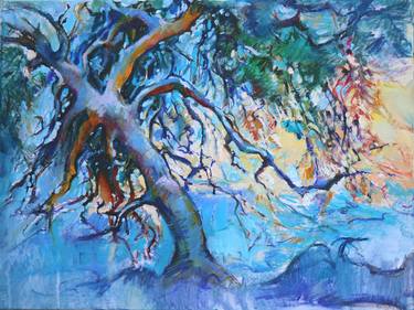 Original Impressionism Tree Paintings by Elena Starostina