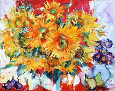 Original Impressionism Floral Paintings by Elena Starostina