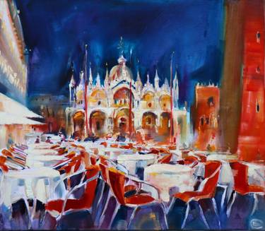 Original Impressionism Architecture Paintings by Elena Starostina