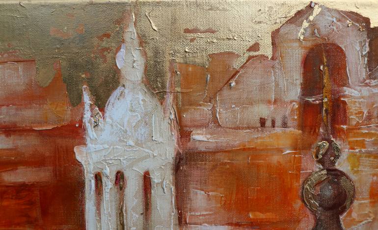 Original Impressionism Architecture Painting by Elena Starostina