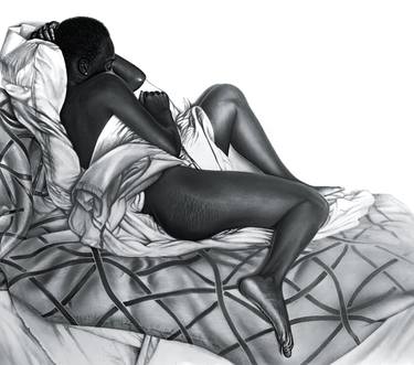 Print of Women Drawings by Fola David