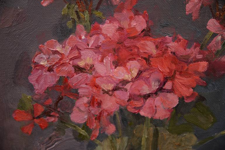 Original Floral Painting by Olga Menzhiliy