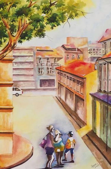 Print of Cities Paintings by soma pradhan