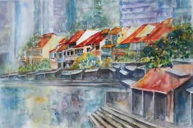 Print of Impressionism Cities Paintings by soma pradhan
