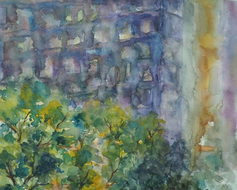 Original Figurative Cities Painting by Soma Pradhan