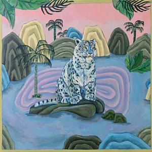 Snow Leopard Out of Place
