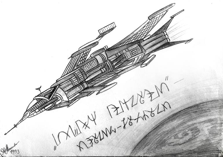 space ship drawings