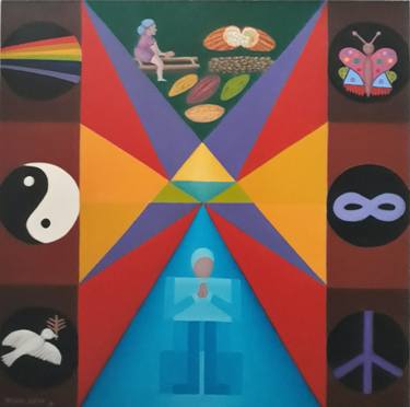 Print of Figurative Geometric Paintings by Dauri Diogo