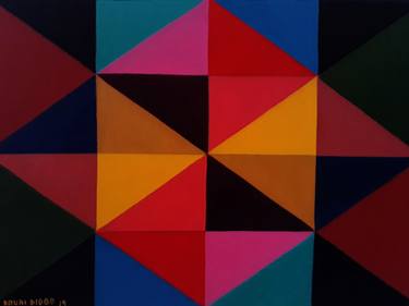 Original Abstract Geometric Paintings by Dauri Diogo