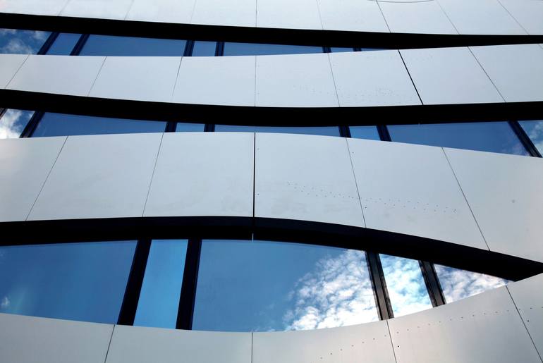 Original Architecture Photography by Dobrila Martinov | Abstract Art on Paper | Lines and Curves 3 - Limited Edition of 10