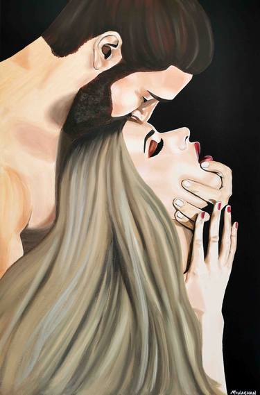 Original Expressionism Erotic Paintings by Michelle Monaghan