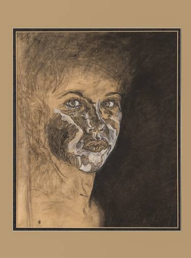 Print of Expressionism Portrait Drawings by Lynne Guess