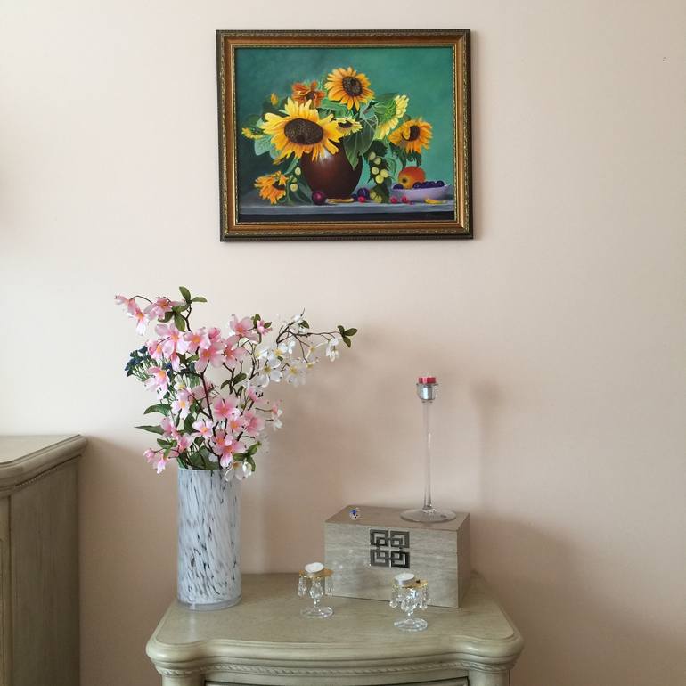 Original Floral Painting by Hanna Viarenich