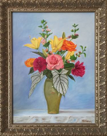 Original Realism Floral Paintings by Hanna Viarenich