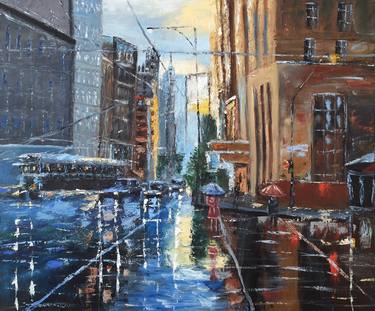 Print of Cities Paintings by Hanna Viarenich