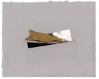 Original Minimalism Abstract Collage by Allison Belolan