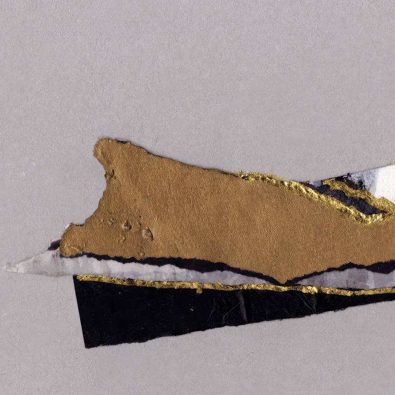 Original Minimalism Abstract Collage by Allison Belolan
