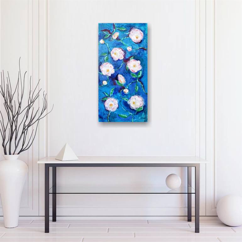 Original Expressionism Floral Painting by SONA ART