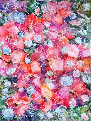 Print of Floral Paintings by SONA ART