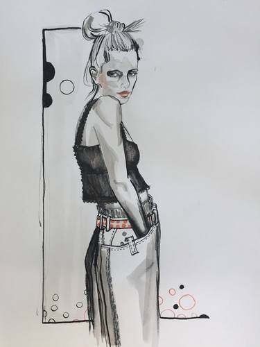 Original Fashion Drawings by Sandra Burchartz