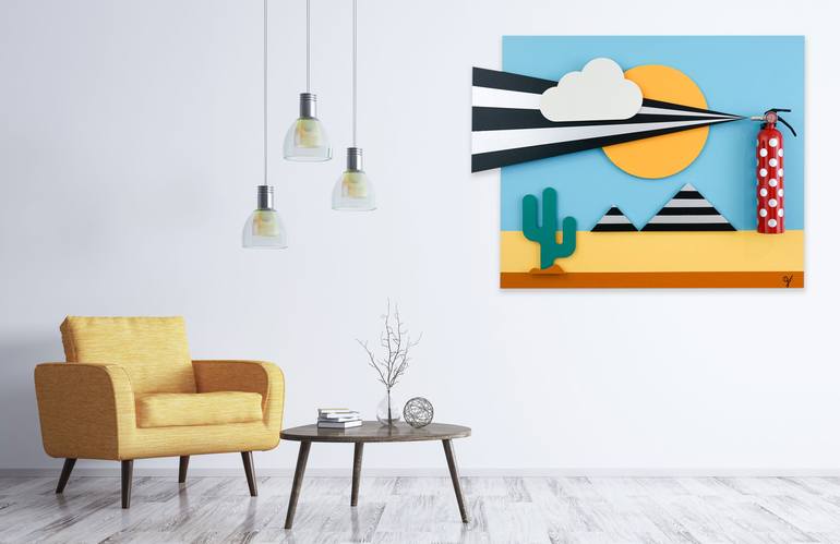 Original Conceptual Landscape Painting by George Stein