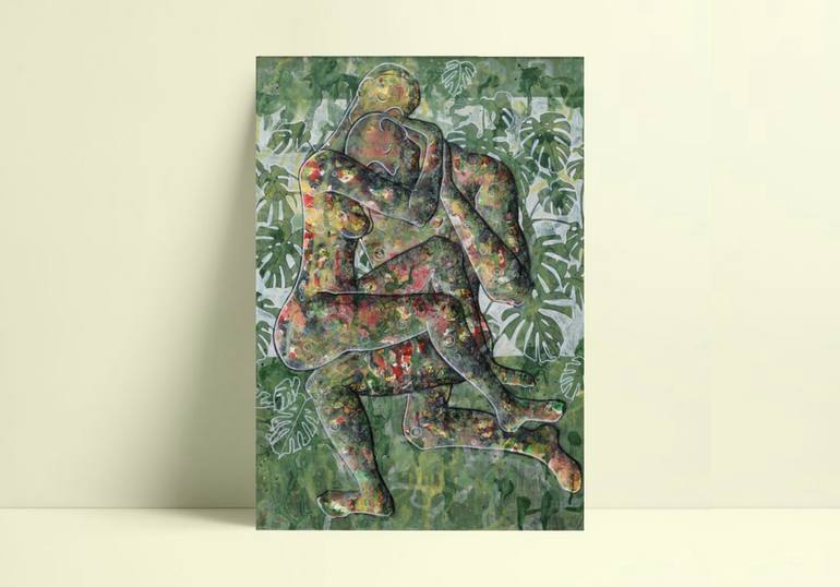 Original Expressionism Love Painting by Alvina Zhurat