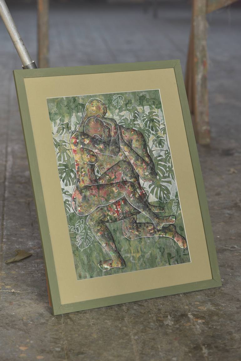 Original Expressionism Love Painting by Alvina Zhurat
