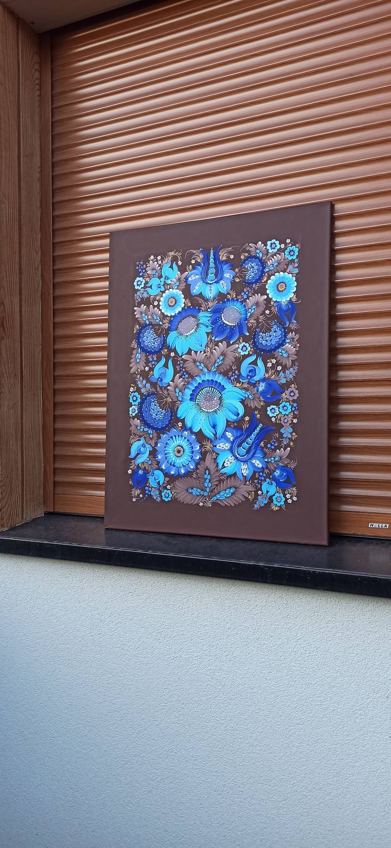 Original Art Deco Botanic Painting by Mariia Zamrii