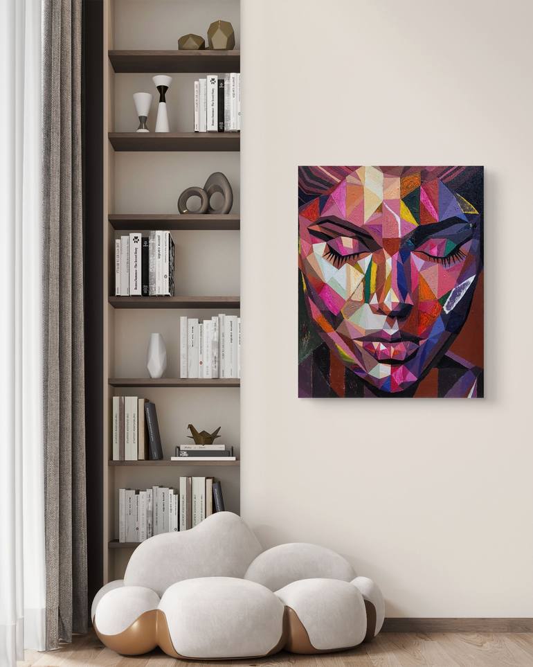 Original Abstract Women Painting by Anne Sohn