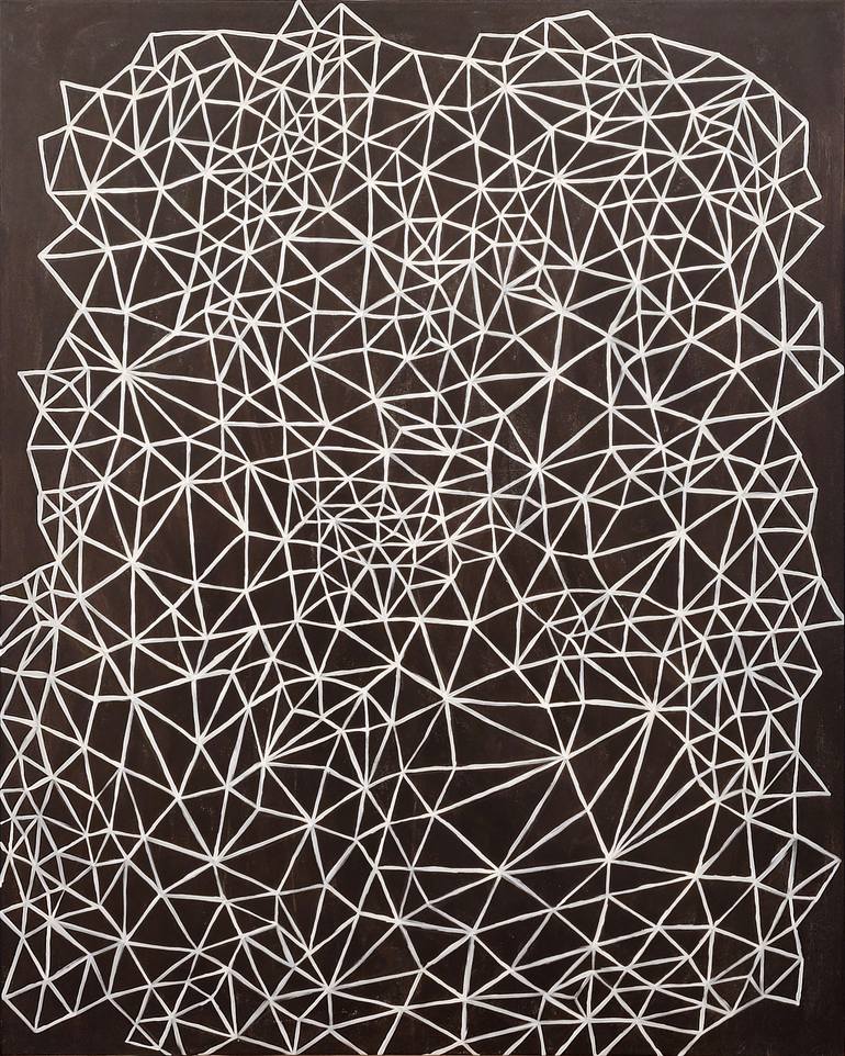 Original Abstract Geometric Painting by Anne Sohn