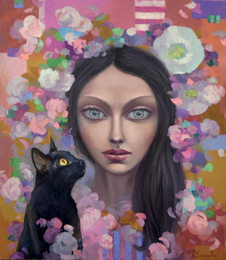 Black Cats Painting By Uliana Khokhlova Saatchi Art
