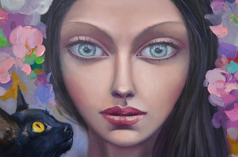 Original Figurative Women Painting by Uliana Khokhlova