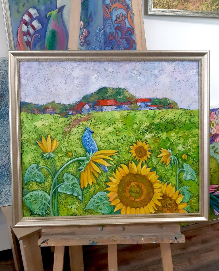 Original Impressionism Nature Painting by Uliana Khokhlova