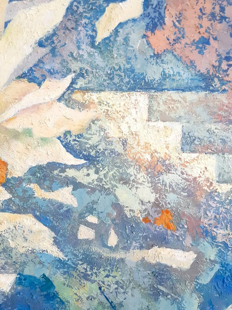 Original Abstract Expressionism Architecture Painting by Uliana Khokhlova