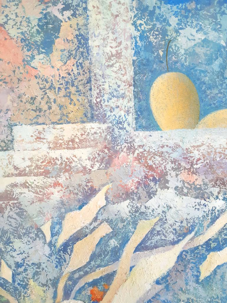Original Abstract Expressionism Architecture Painting by Uliana Khokhlova