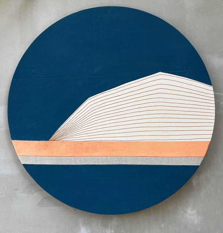 Original Abstract Landscape Collage by Olya Tereschuk