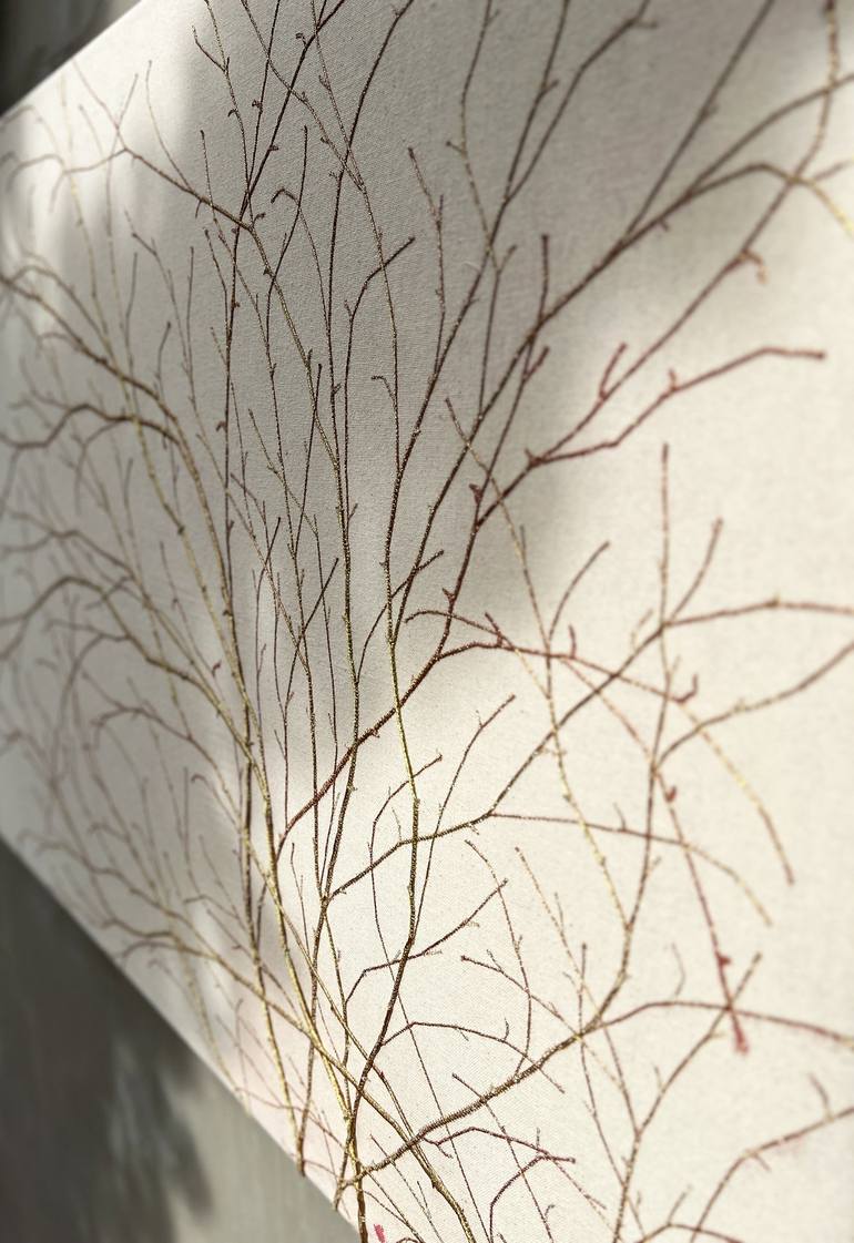 Original Abstract Nature Mixed Media by Olya Tereschuk