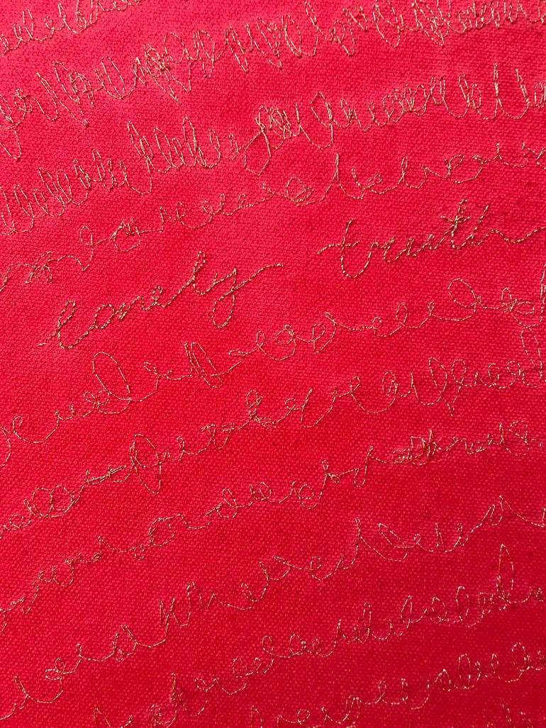 Original Abstract Calligraphy Painting by Olya Tereschuk