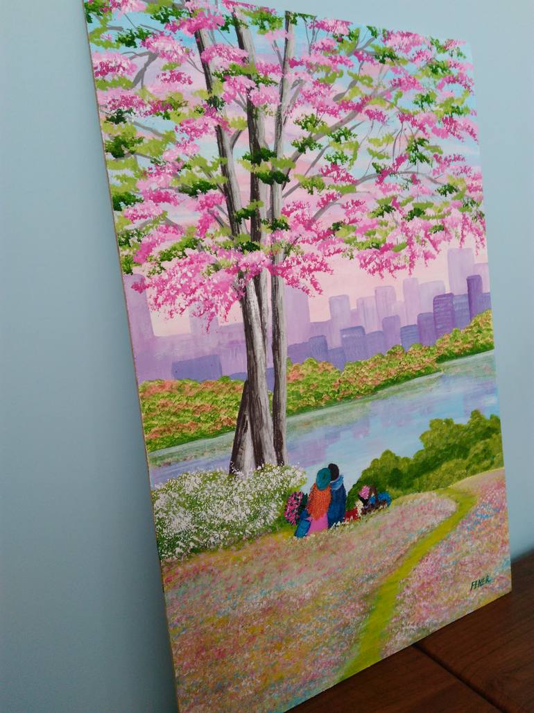 Original Impressionism Nature Painting by Kateryna Feher Yosypivna