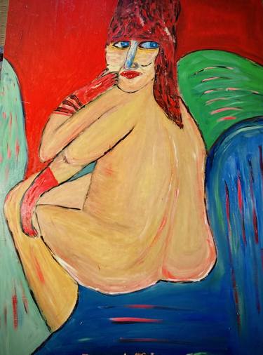 Original Expressionism Nude Paintings by Avrum Rosensweig